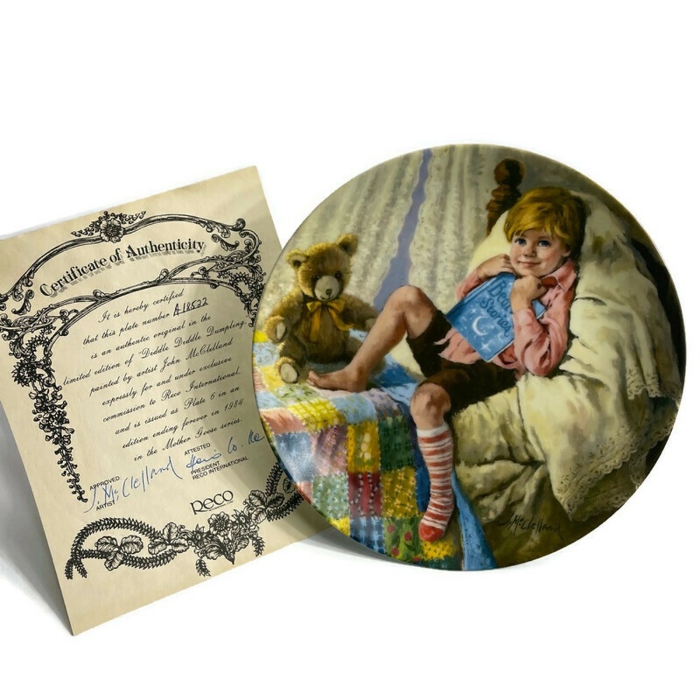 Diddle Diddle Dumpling Limited Edition Collectible Plate